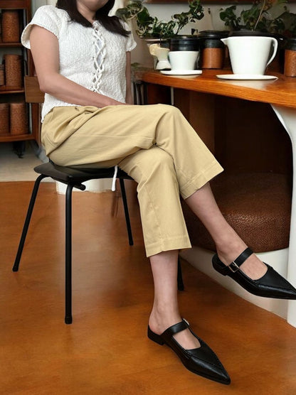 Premium cotton 2WAYレースアップニット