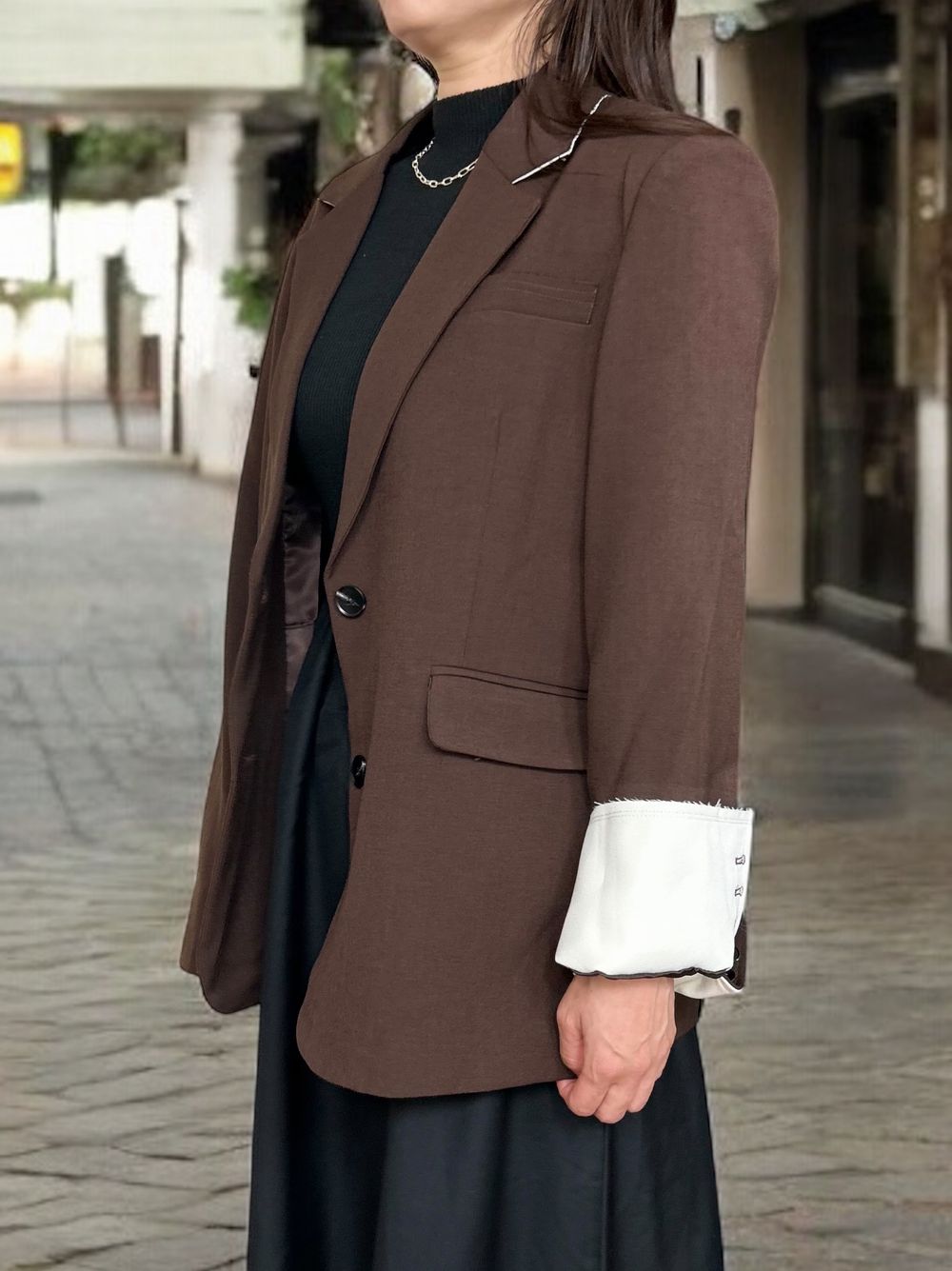 Design Cut off テーラードジャケット