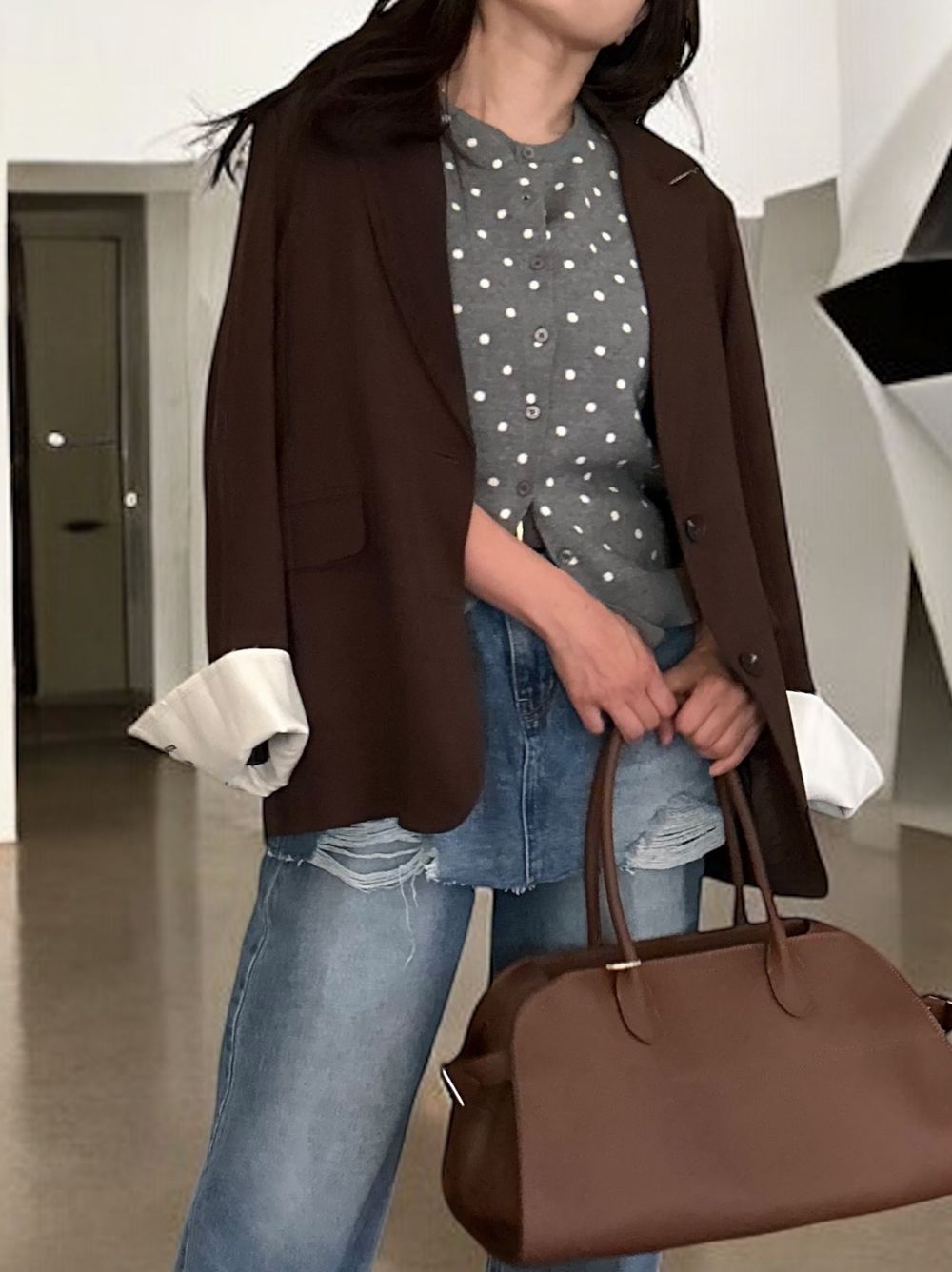 Design Cut off テーラードジャケット