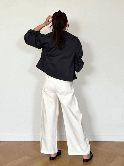 Volume balloon sleeveストームカラージャケット