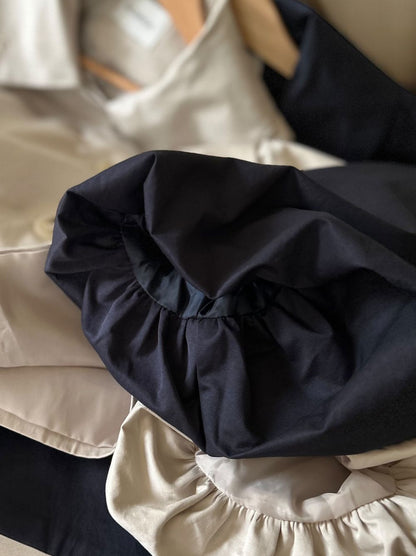 Volume balloon sleeveストームカラージャケット