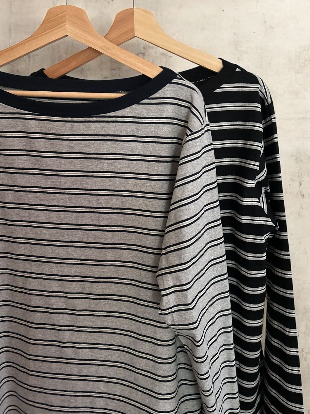 Low cut boat neck ボーダーカットソー