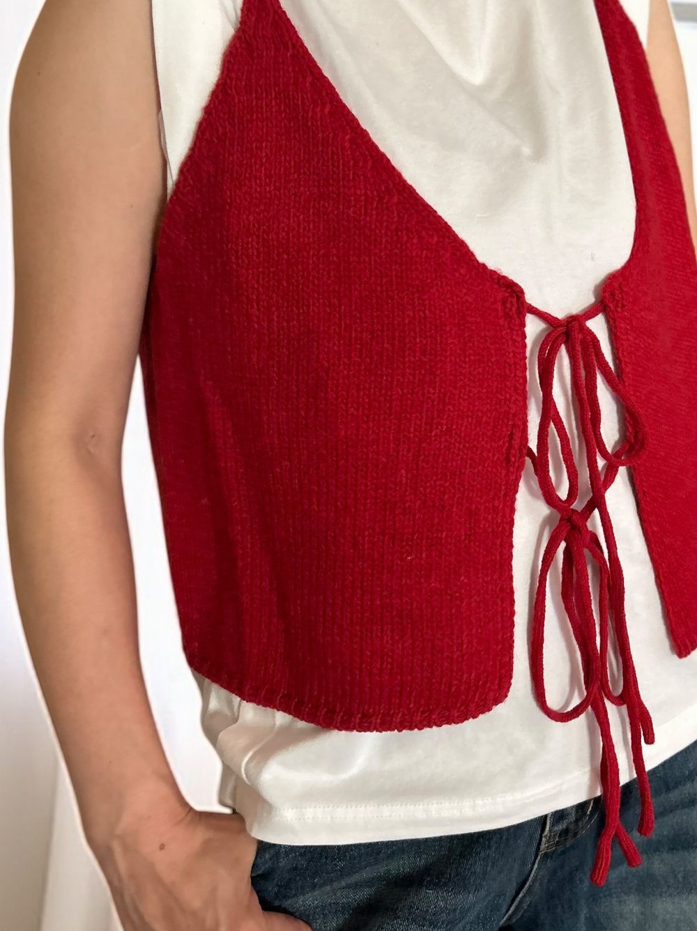 W rope 2way ニットキャミソール