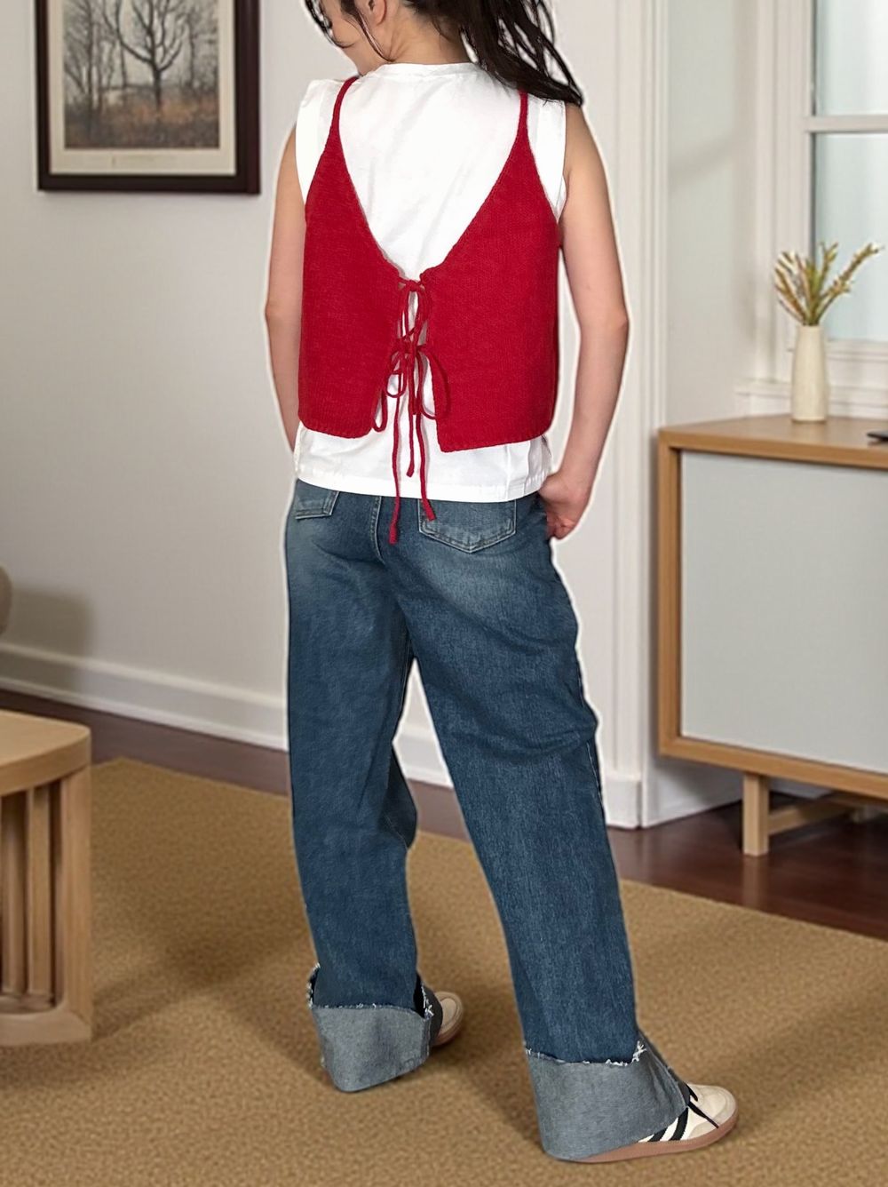 W rope 2way ニットキャミソール