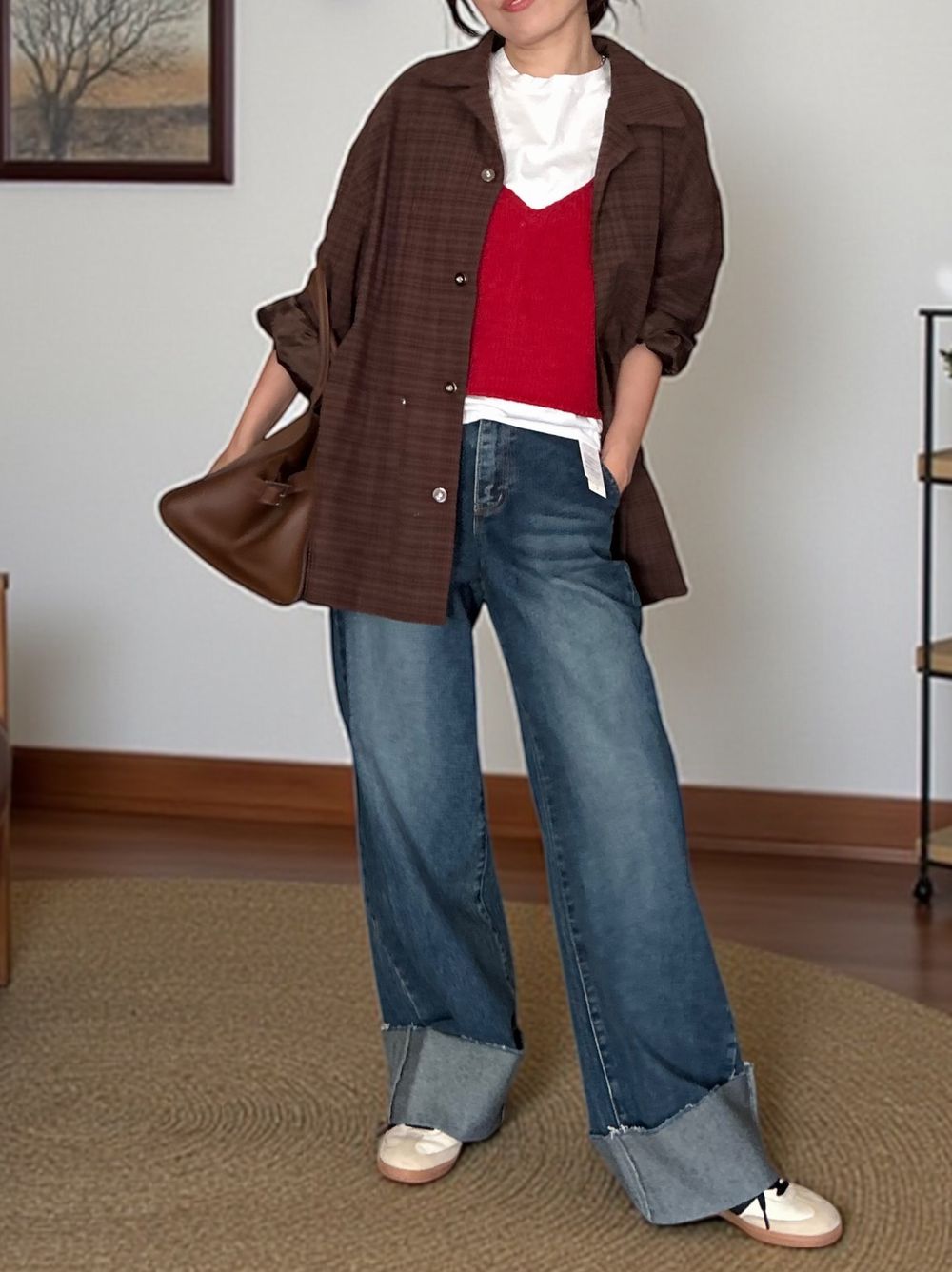 W rope 2way ニットキャミソール