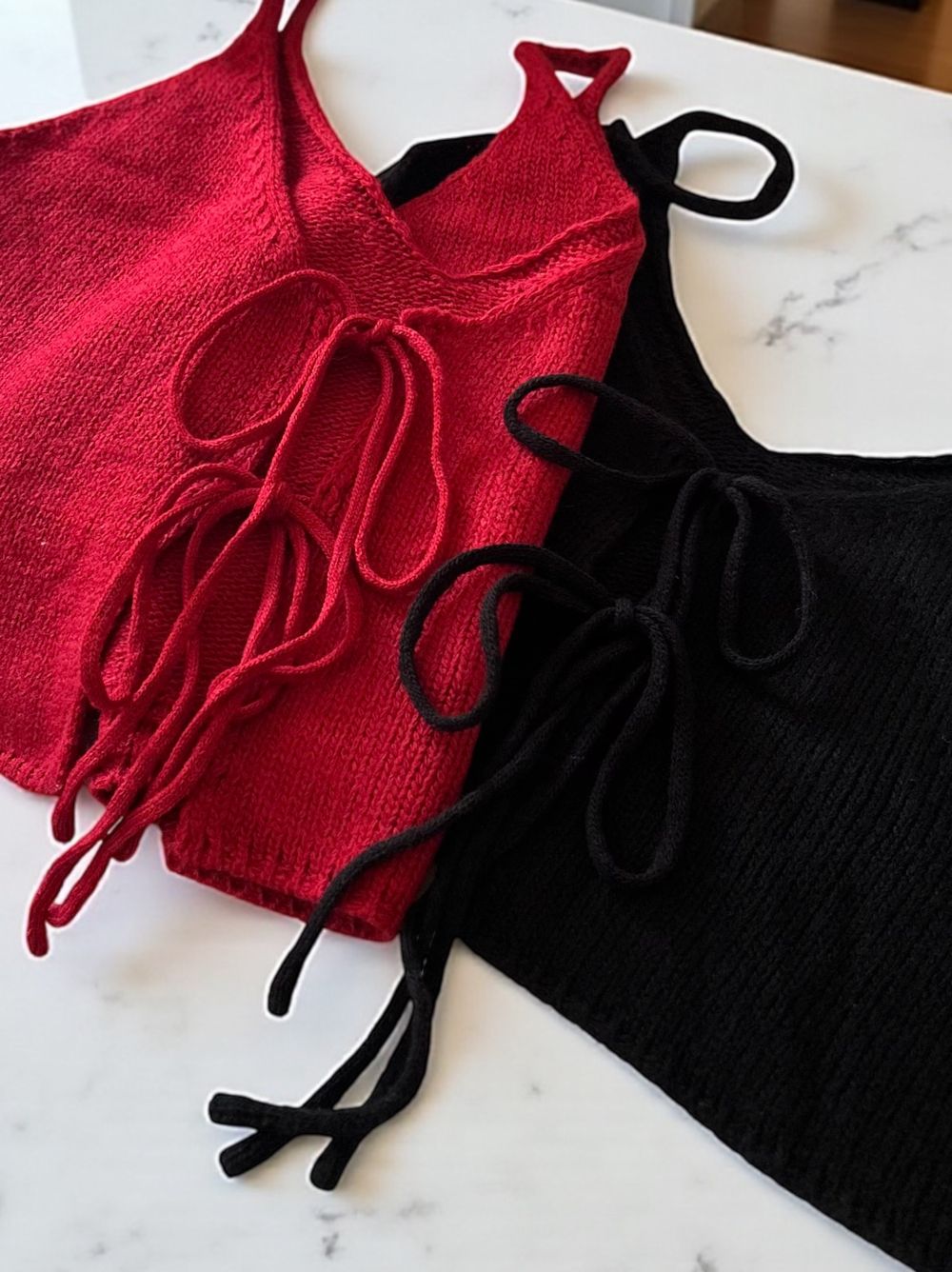 W rope 2way ニットキャミソール