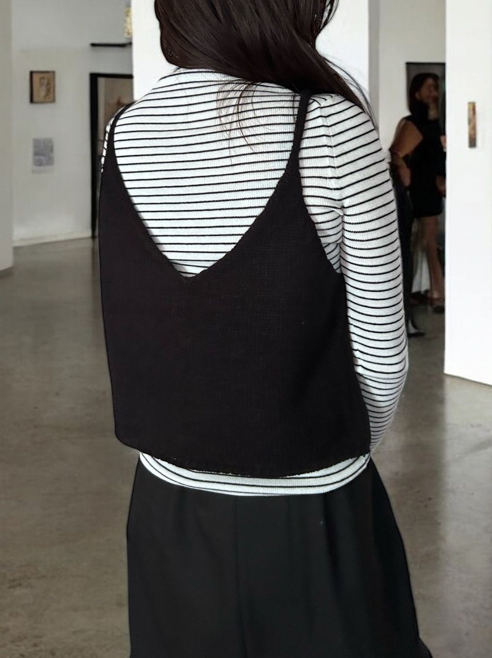 W rope 2way ニットキャミソール