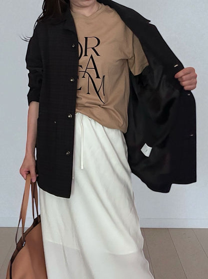 Vintage like Over size チェックシャツジャケット