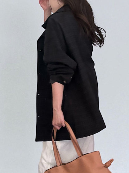 Vintage like Over size チェックシャツジャケット