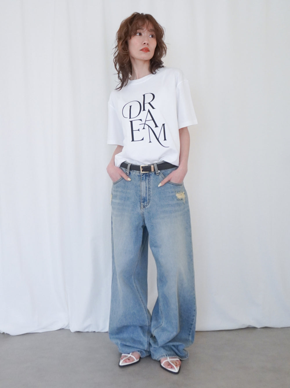 Dream Flock printing ロゴTシャツ