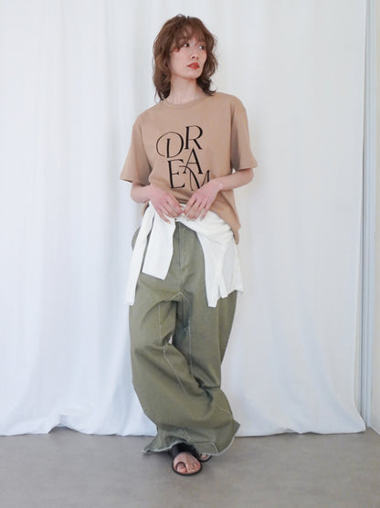 Dream Flock printing ロゴTシャツ