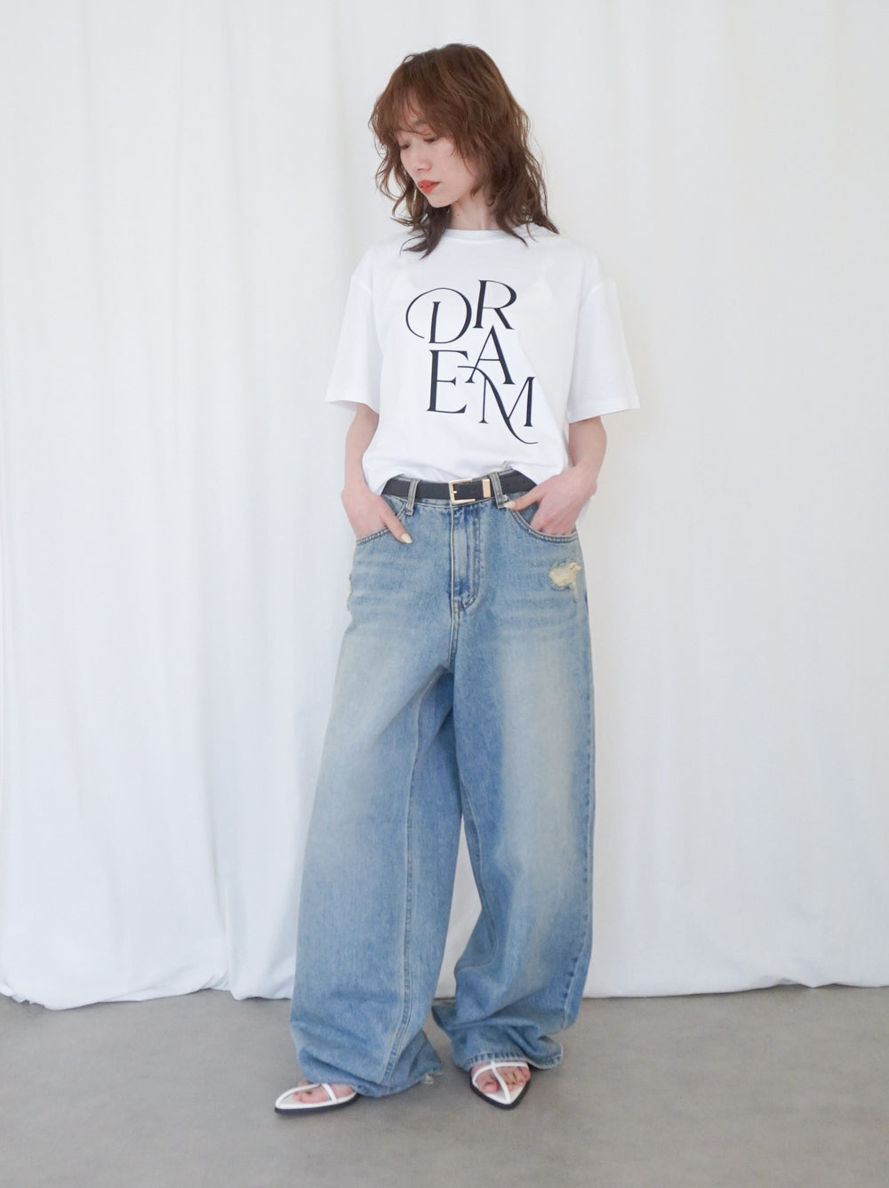 Dream Flock printing ロゴTシャツ