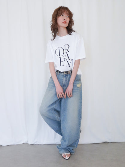 Dream Flock printing ロゴTシャツ