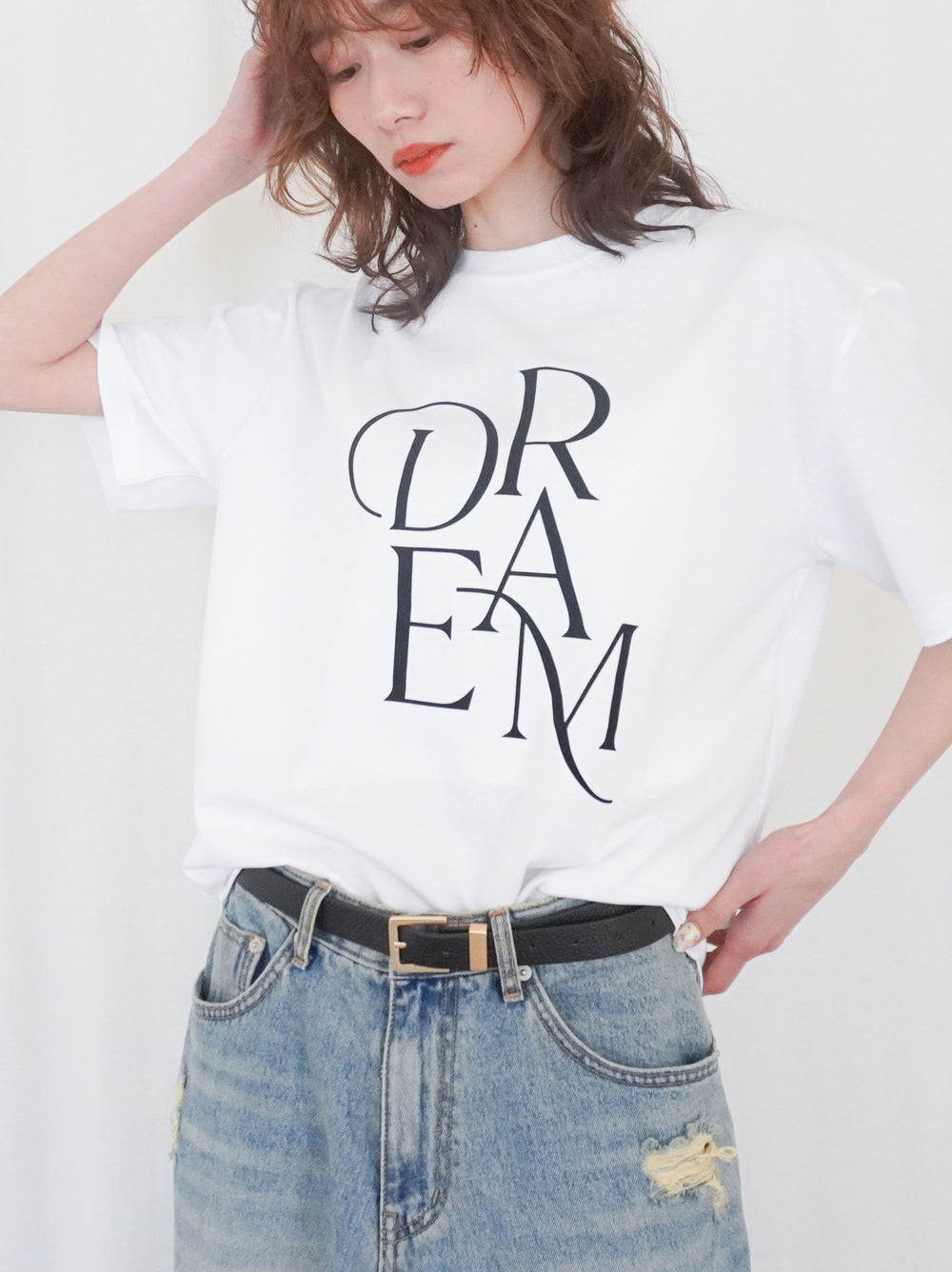 Dream Flock printing ロゴTシャツ