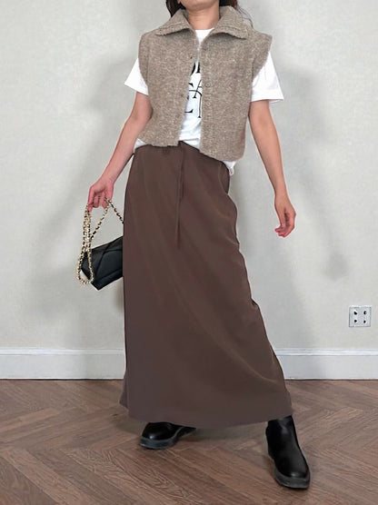 High neck ブークレニットベスト