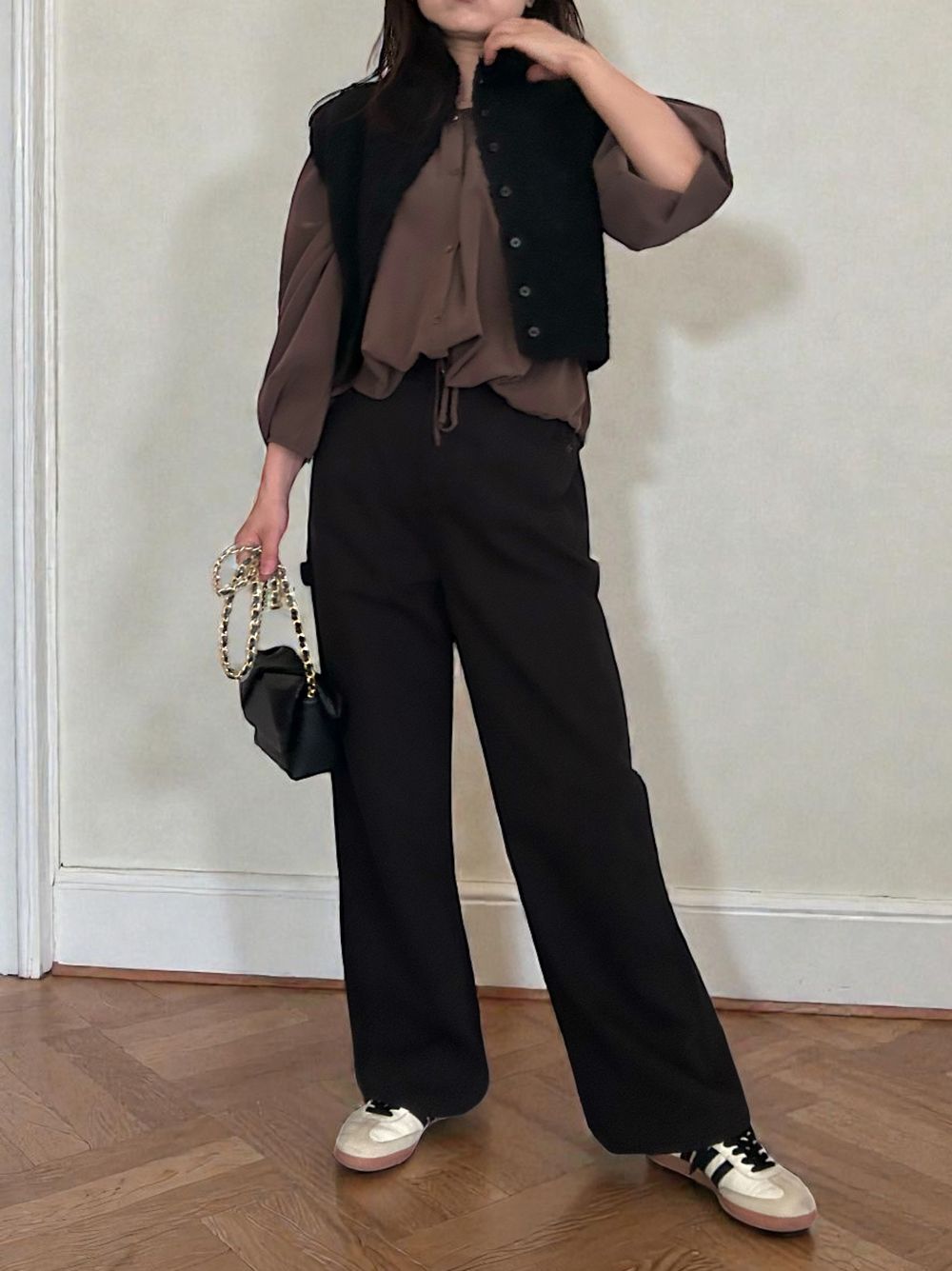 High neck ブークレニットベスト