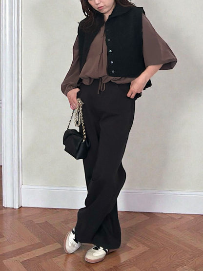 High neck ブークレニットベスト