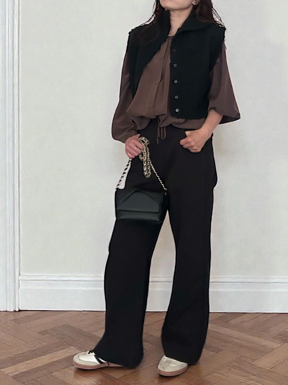 High neck ブークレニットベスト