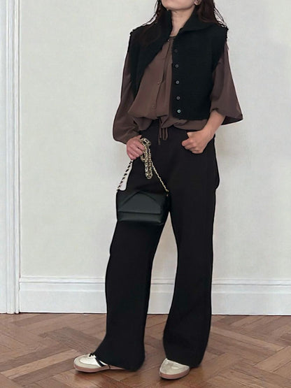 High neck ブークレニットベスト