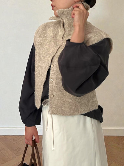 High neck ブークレニットベスト