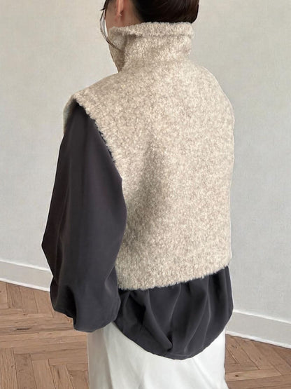 High neck ブークレニットベスト