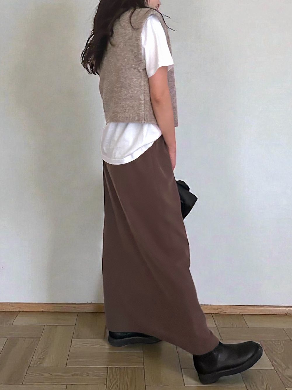 High neck ブークレニットベスト