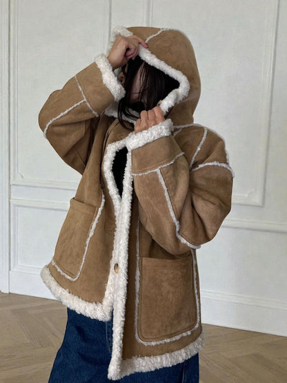 Fake mouton ダブルフェイスリバーシブルボアコート