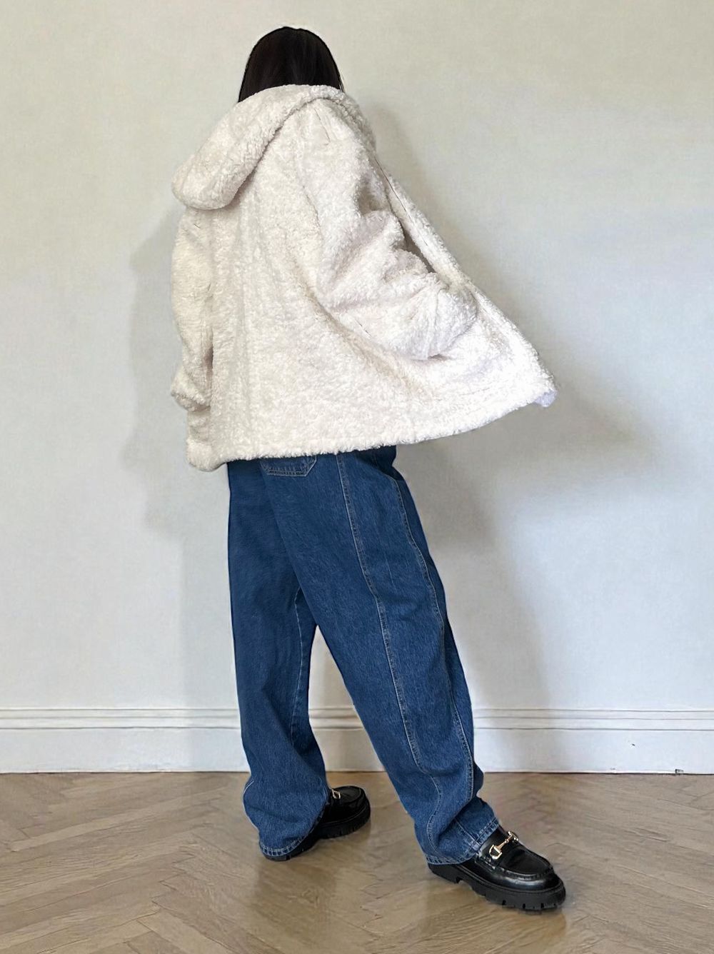 Fake mouton ダブルフェイスリバーシブルボアコート