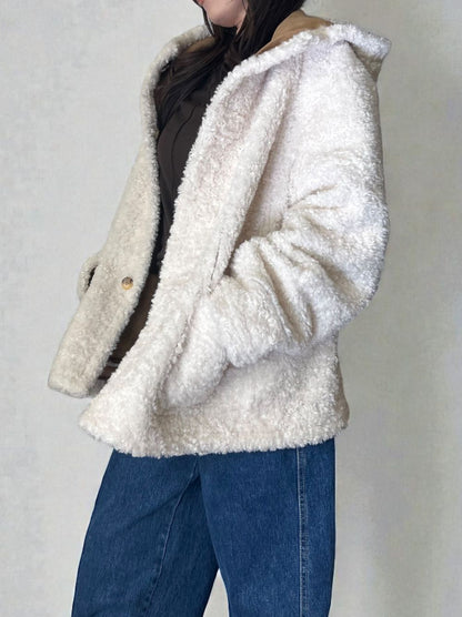 Fake mouton ダブルフェイスリバーシブルボアコート