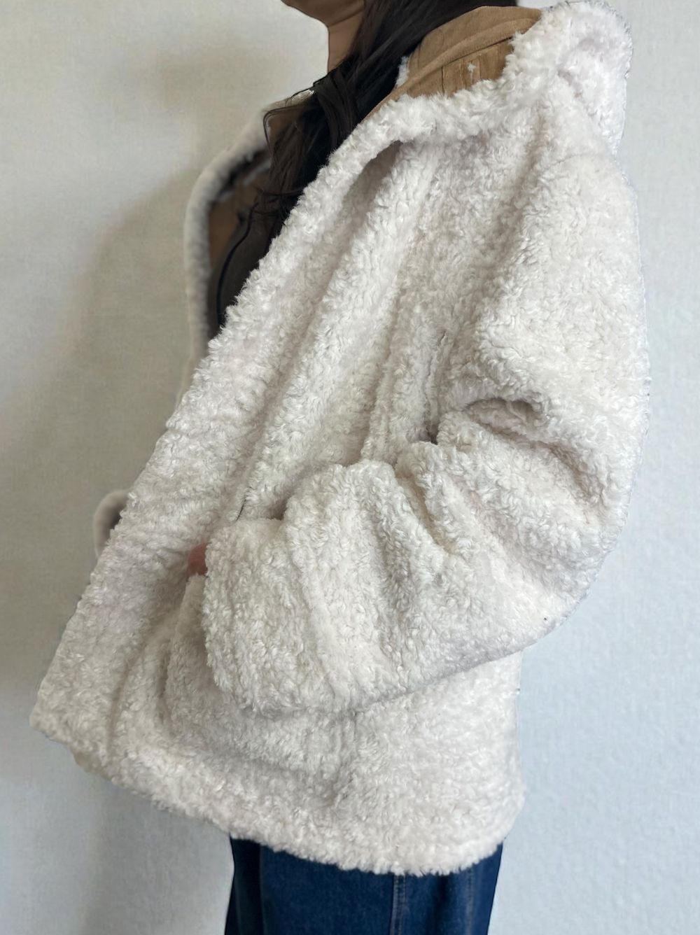 Fake mouton ダブルフェイスリバーシブルボアコート