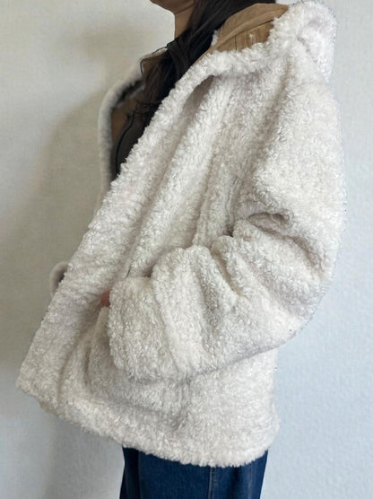 Fake mouton ダブルフェイスリバーシブルボアコート