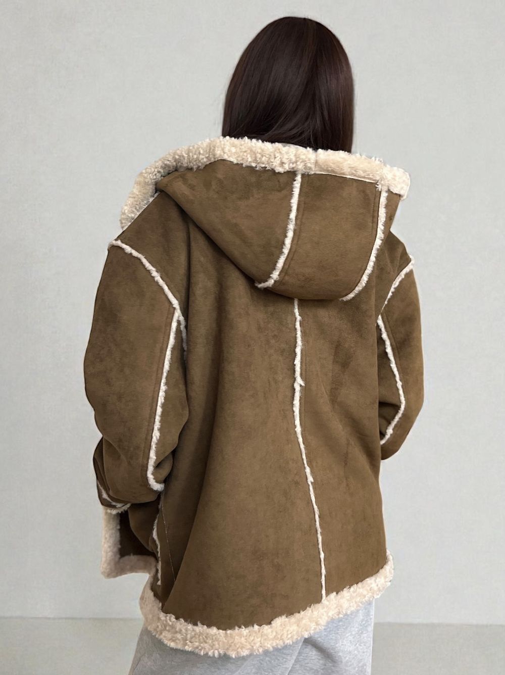 Fake mouton ダブルフェイスリバーシブルボアコート