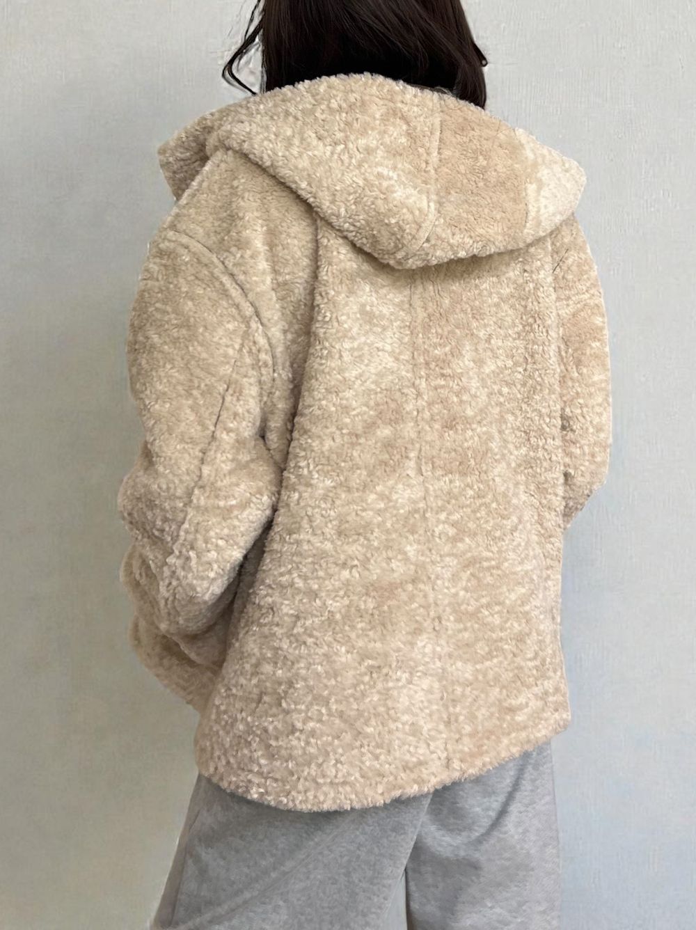 Fake mouton ダブルフェイスリバーシブルボアコート