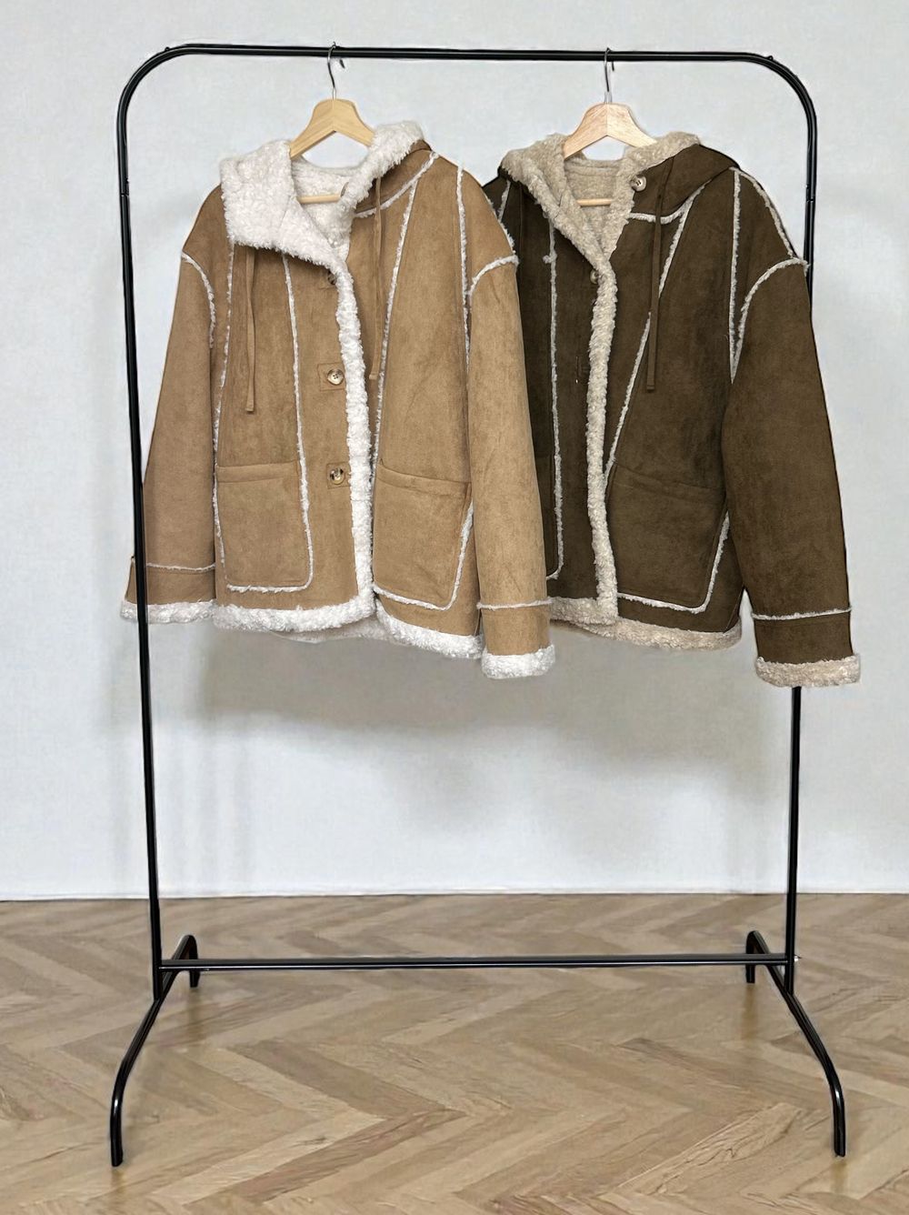 Fake mouton ダブルフェイスリバーシブルボアコート