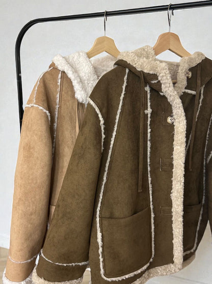 Fake mouton ダブルフェイスリバーシブルボアコート