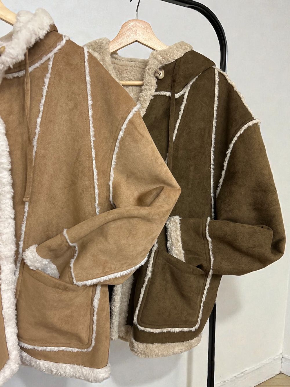 Fake mouton ダブルフェイスリバーシブルボアコート