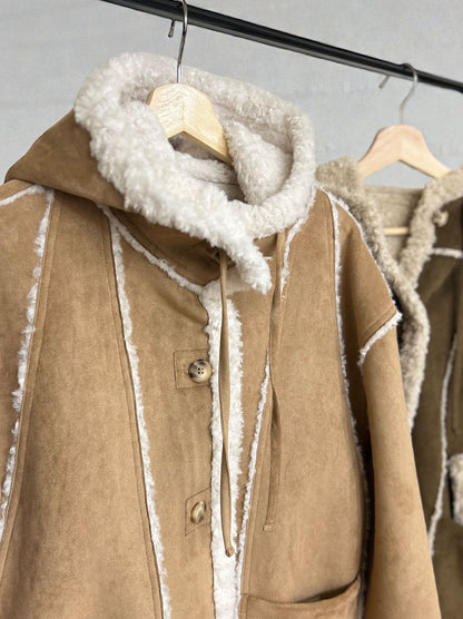 Fake mouton ダブルフェイスリバーシブルボアコート