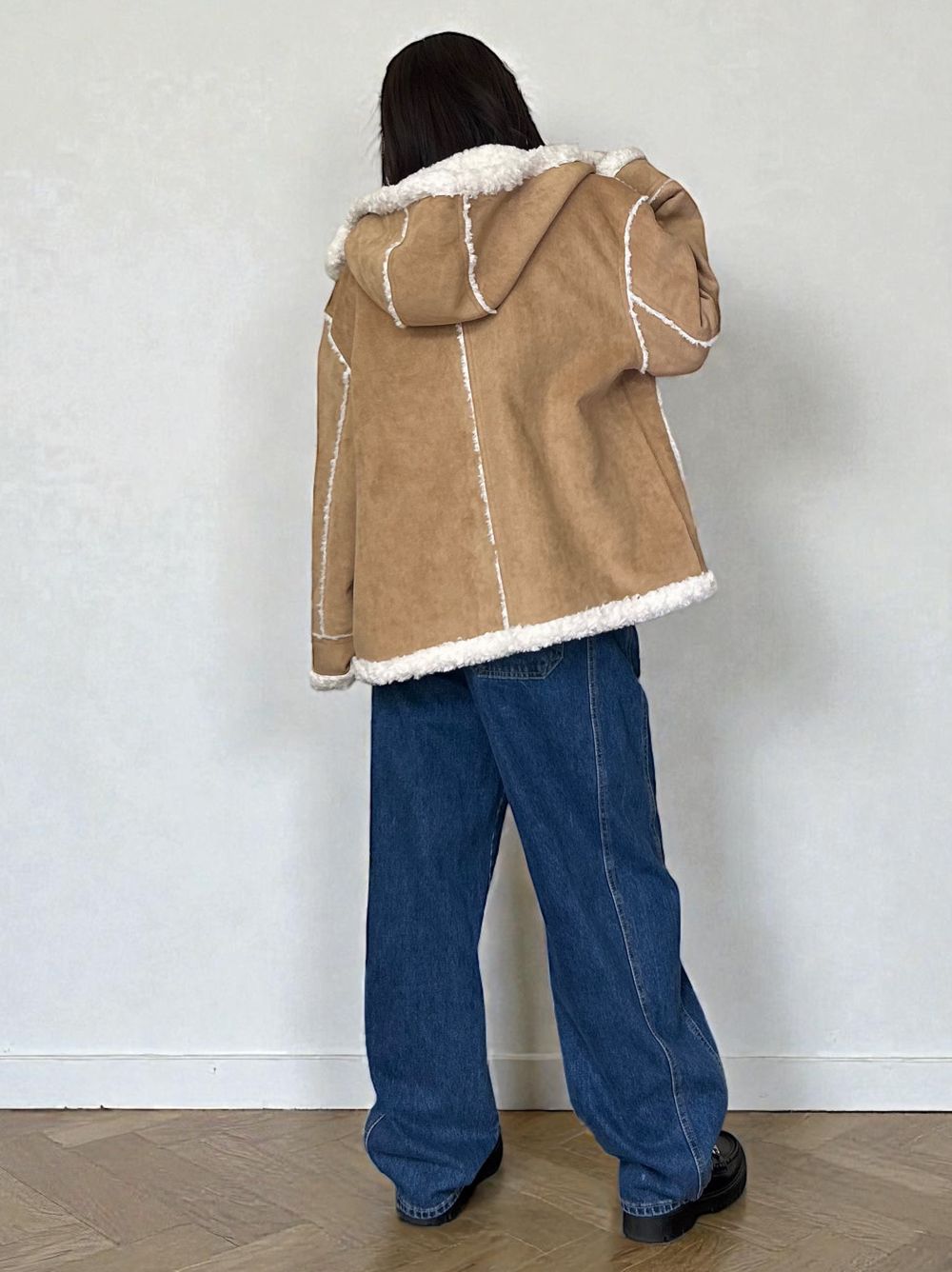 Fake mouton ダブルフェイスリバーシブルボアコート