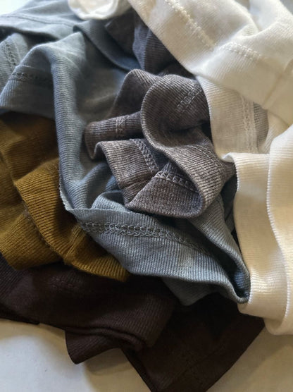 Wool blend crew neck シアートップス