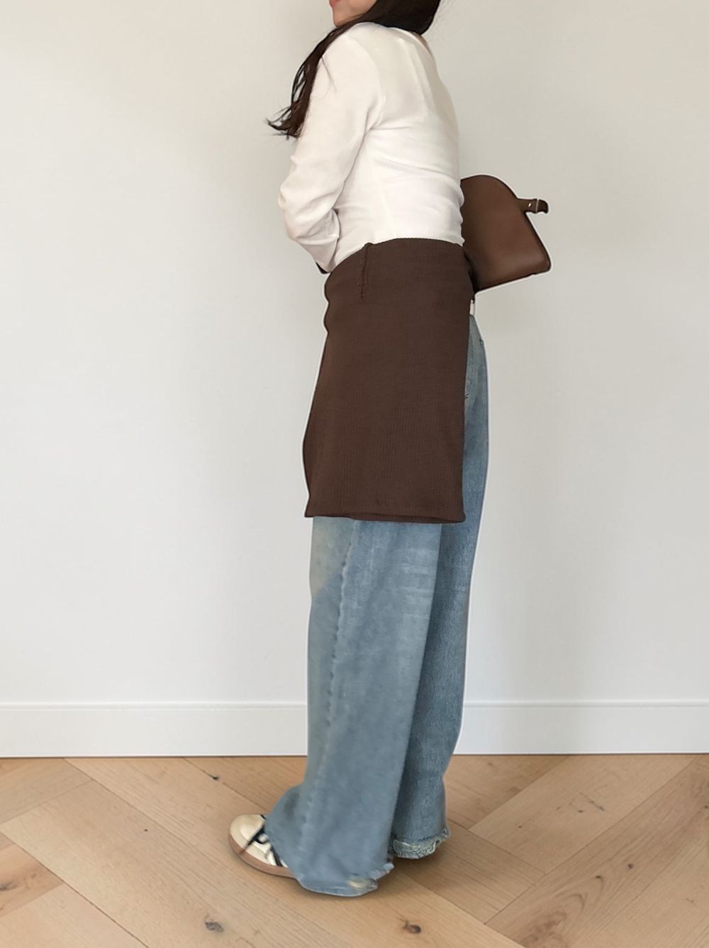 Fleece rib ラウンドネックカットソー