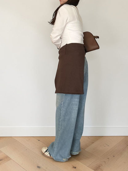 Fleece rib ラウンドネックカットソー