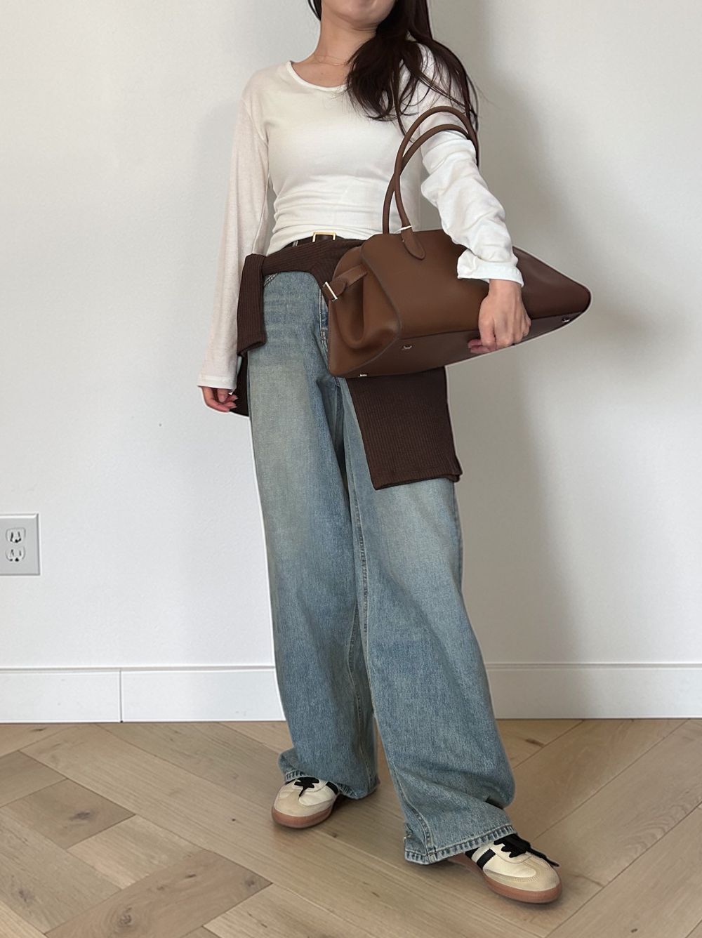 Fleece rib ラウンドネックカットソー