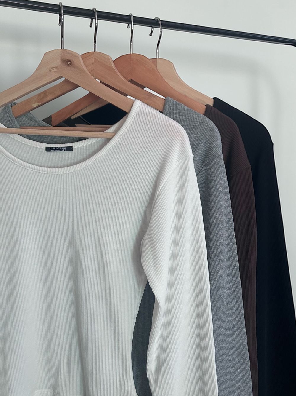 Fleece rib ラウンドネックカットソー