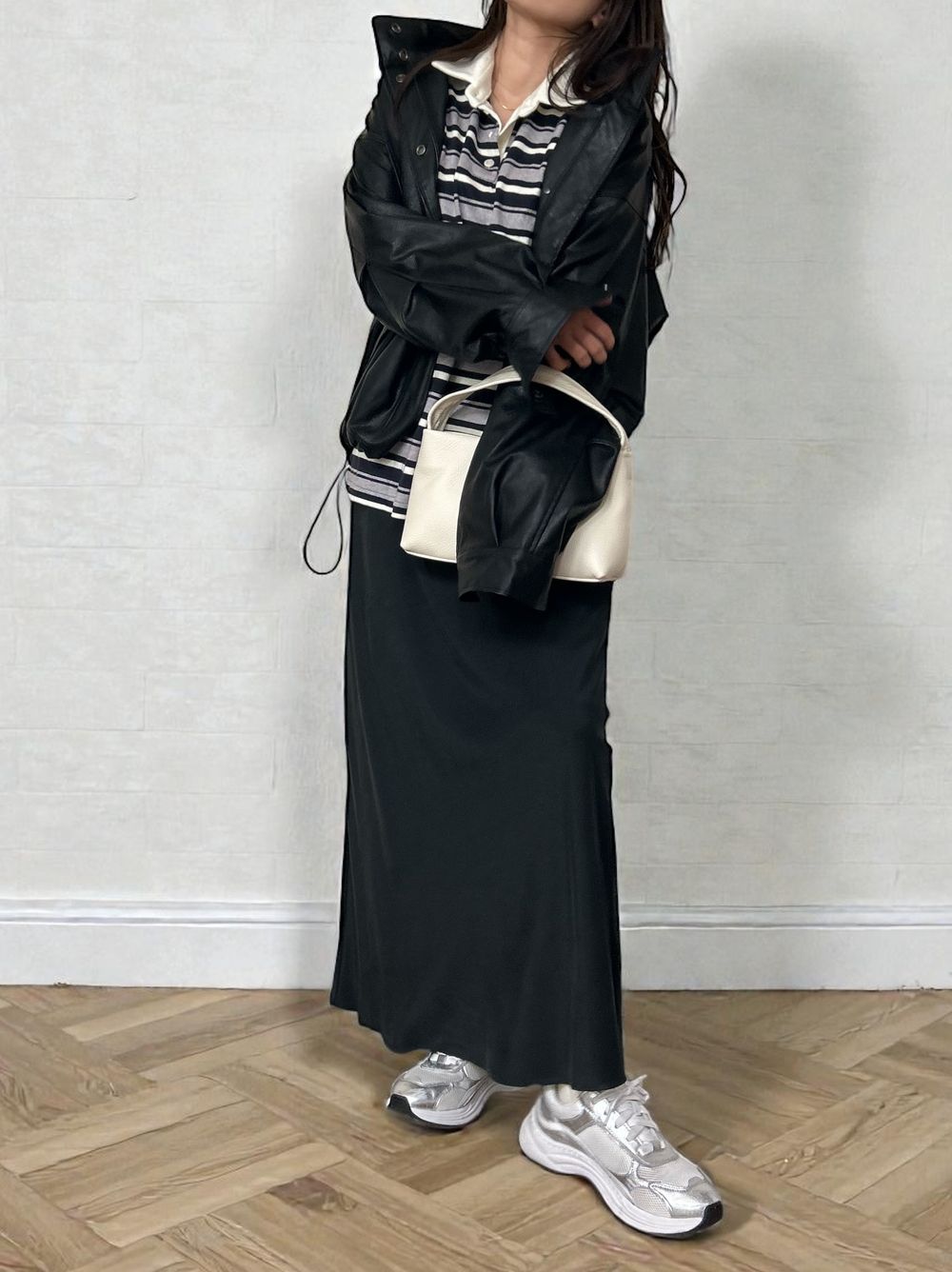 Rugger border ニットプルオーバーシャツ