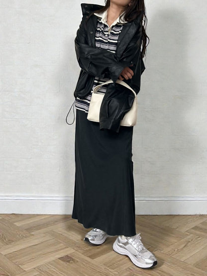 Rugger border ニットプルオーバーシャツ