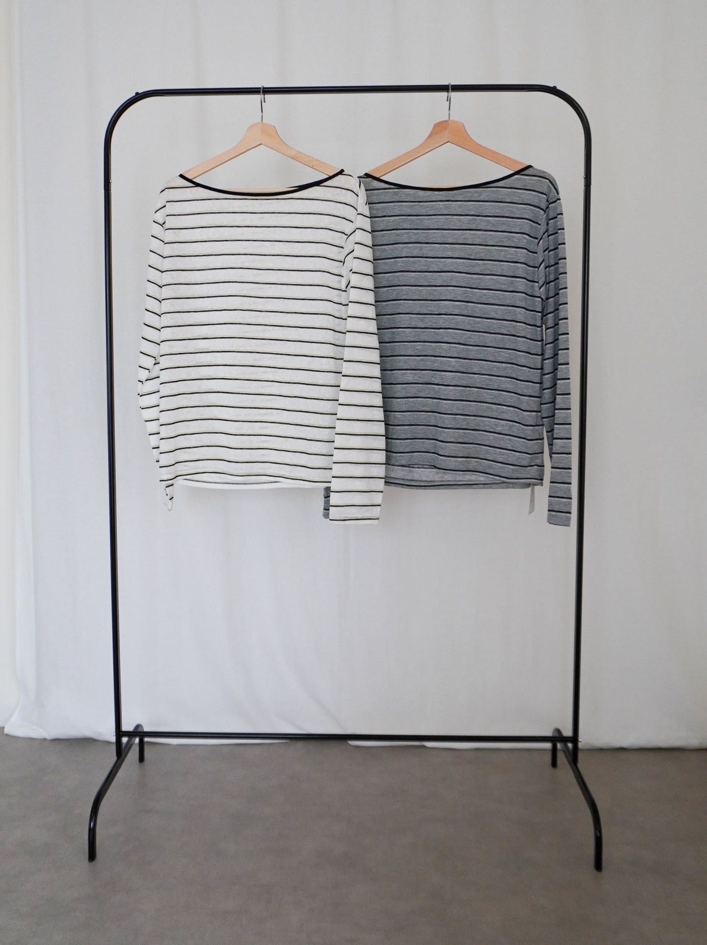Boat neck smooth ボーダーカットソー