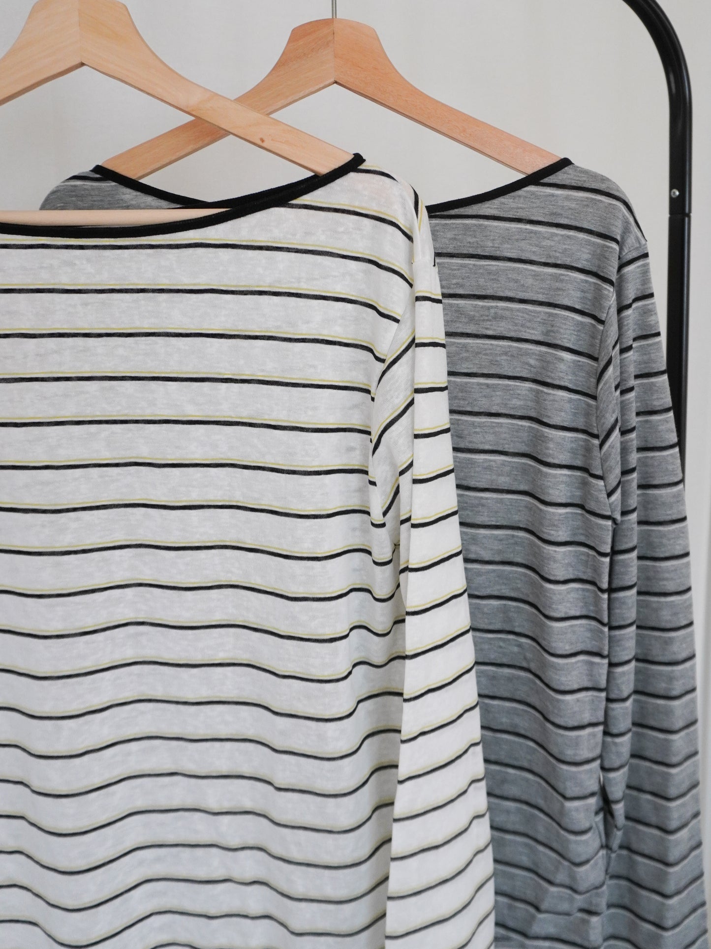Boat neck smooth ボーダーカットソー