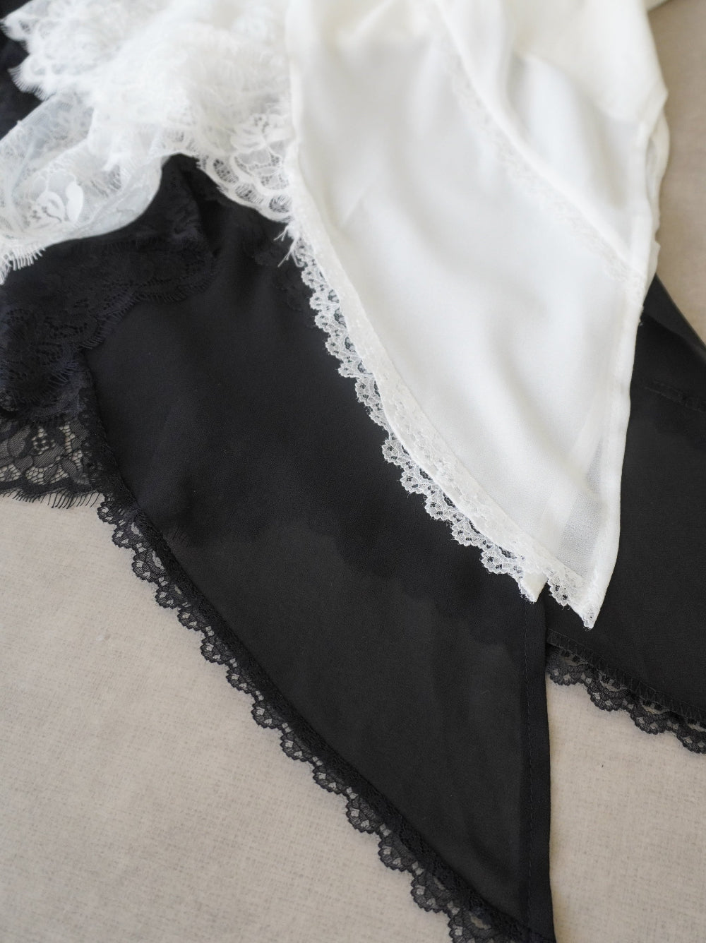 Asymmetry mixed materials タンクトップドレス