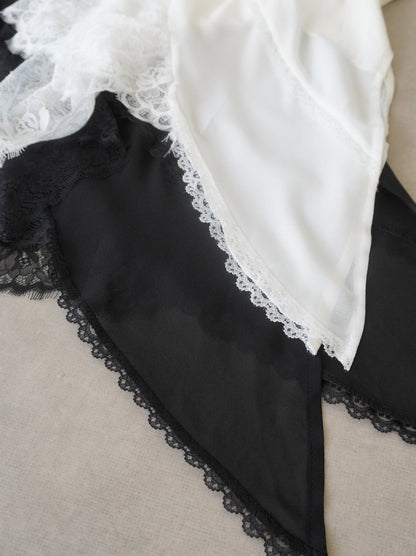 Asymmetry mixed materials タンクトップドレス