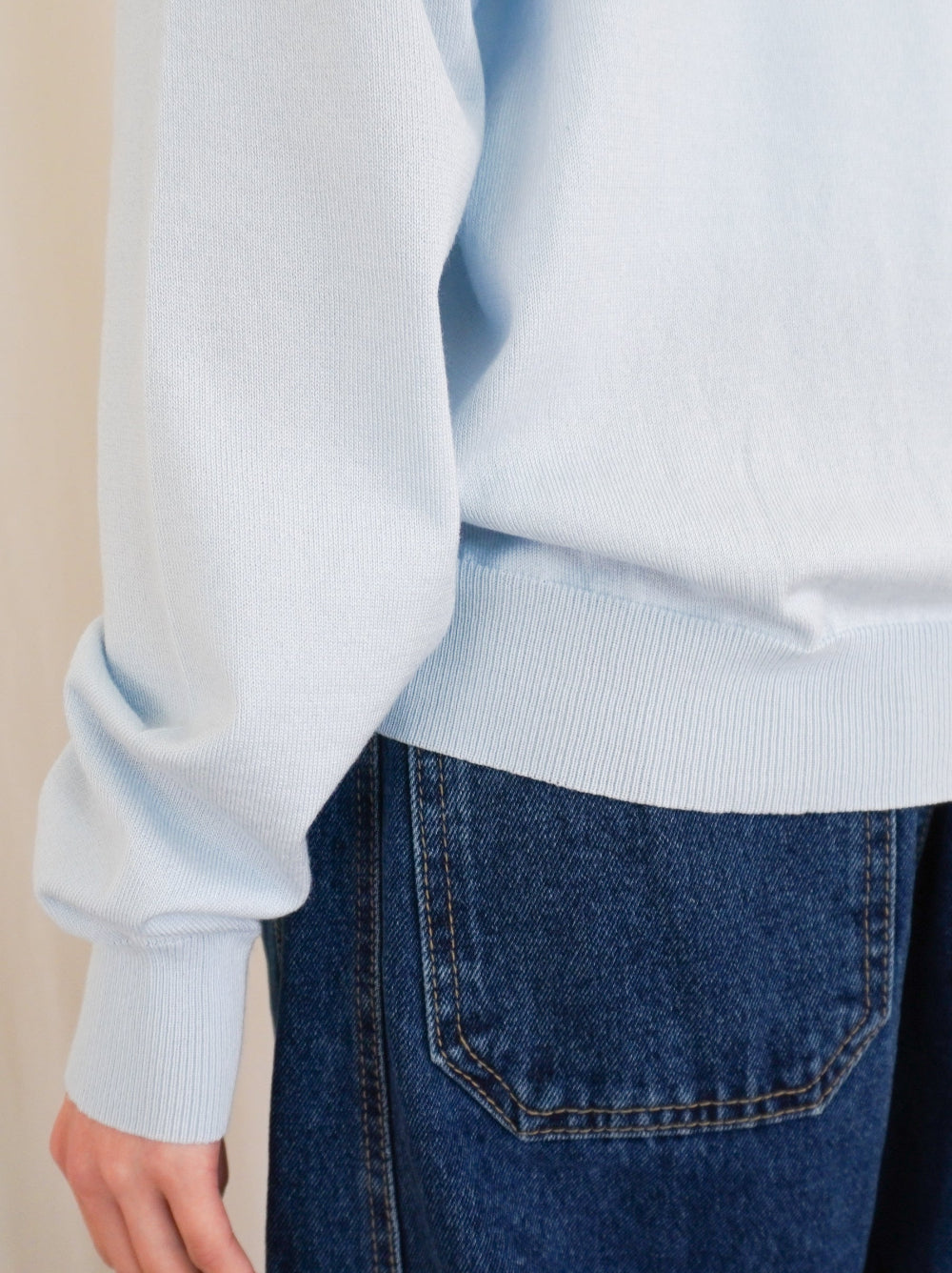 Mellow frill バイカラーカーディガン